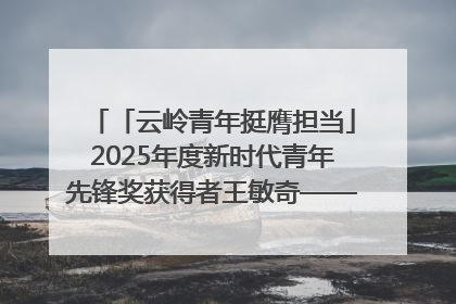 「云岭青年挺膺担当」2025年度新时代青年先锋奖获得者王敏奇——澜沧江上好渔人