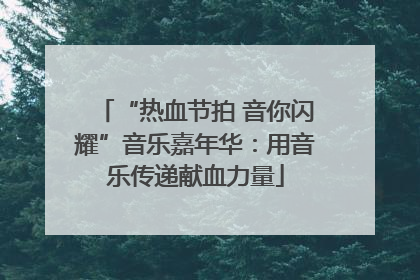 “热血节拍 音你闪耀”音乐嘉年华：用音乐传递献血力量