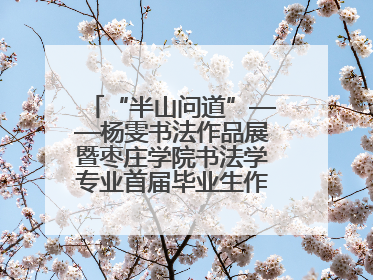 “半山问道”——杨雯书法作品展暨枣庄学院书法学专业首届毕业生作品展在山东省文化馆开幕