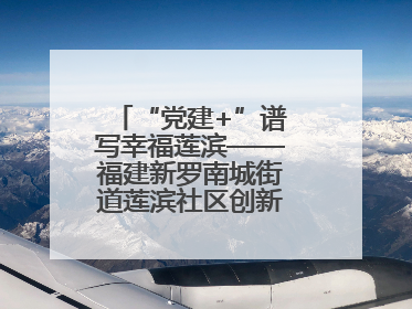“党建+”谱写幸福莲滨——福建新罗南城街道莲滨社区创新治理模式探访