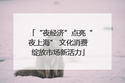 “夜经济”点亮“夜上海” 文化消费绽放市场新活力