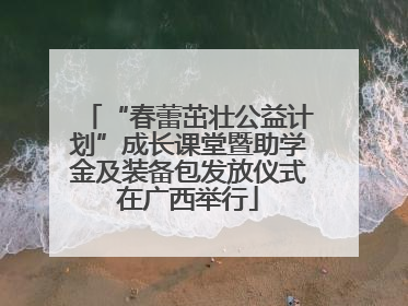 “春蕾茁壮公益计划”成长课堂暨助学金及装备包发放仪式在广西举行