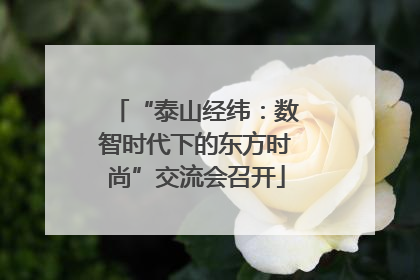“泰山经纬：数智时代下的东方时尚”交流会召开
