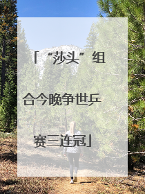“莎头”组合今晚争世乒赛三连冠