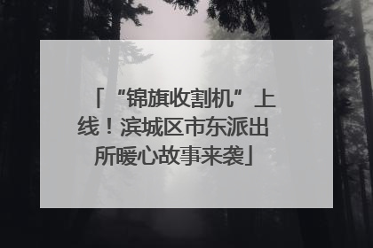 “锦旗收割机”上线！滨城区市东派出所暖心故事来袭