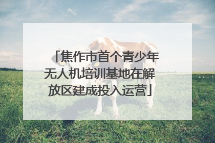 焦作市首个青少年无人机培训基地在解放区建成投入运营