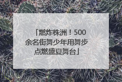 燃炸株洲！500余名街舞少年用舞步点燃盛夏舞台