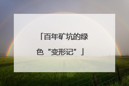 百年矿坑的绿色“变形记”