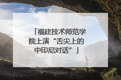 福建技术师范学院上演“舌尖上的中印尼对话”