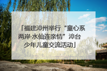 福建漳州举行“童心系两岸·水仙连亲情”漳台少年儿童交流活动