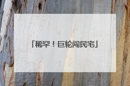 稀罕！巨轮闯民宅