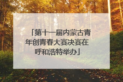第十一届内蒙古青年创青春大赛决赛在呼和浩特举办