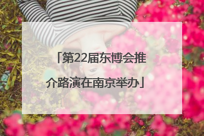 第22届东博会推介路演在南京举办
