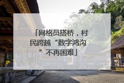 网格员搭桥，村民跨越“数字鸿沟”不再困难