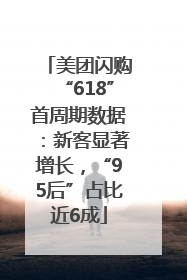 美团闪购“618”首周期数据：新客显著增长，“95后”占比近6成