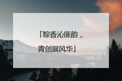 粽香沁廉韵，青创展风华
