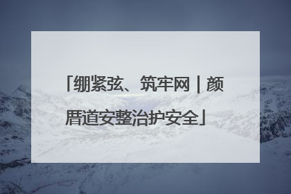 绷紧弦、筑牢网｜颜厝道安整治护安全