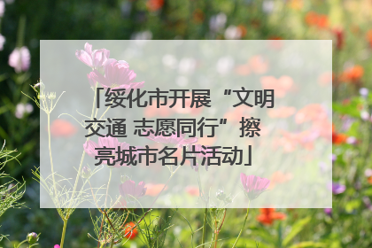绥化市开展“文明交通 志愿同行”擦亮城市名片活动