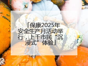 保康2025年安全生产月活动举行，上千市民“沉浸式”体验