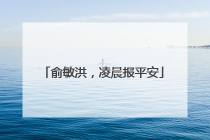 俞敏洪，凌晨报平安