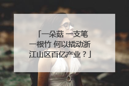 一朵菇 一支笔 一根竹 何以撬动浙江山区百亿产业？