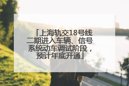 上海轨交18号线二期进入车辆、信号系统动车调试阶段，预计年底开通