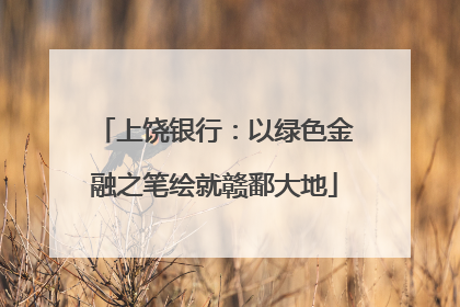 上饶银行：以绿色金融之笔绘就赣鄱大地