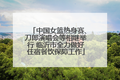 中国女篮热身赛、刀郎演唱会等相继举行 临沂市全力做好住宿餐饮保障工作