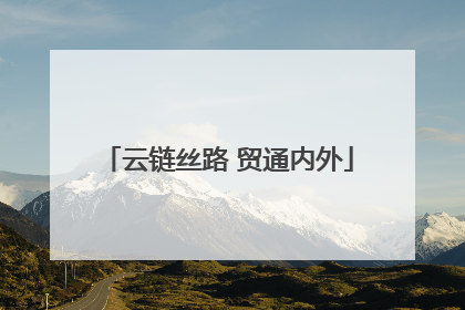 云链丝路 贸通内外