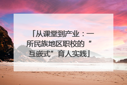 从课堂到产业：一所民族地区职校的“互嵌式”育人实践