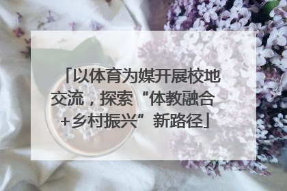 以体育为媒开展校地交流，探索“体教融合+乡村振兴”新路径