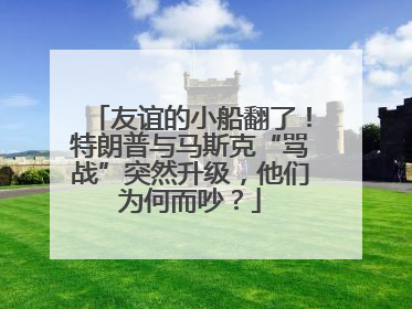友谊的小船翻了！特朗普与马斯克“骂战”突然升级，他们为何而吵？