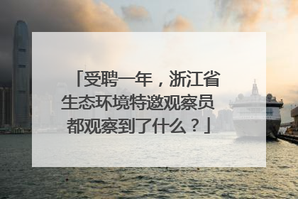 受聘一年，浙江省生态环境特邀观察员都观察到了什么？