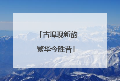 古埠现新韵 繁华今胜昔