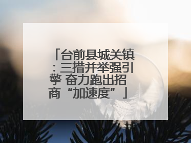 台前县城关镇：三措并举强引擎 奋力跑出招商“加速度”