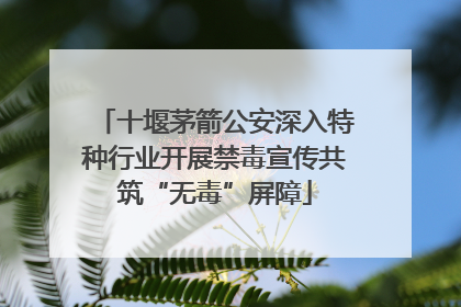 十堰茅箭公安深入特种行业开展禁毒宣传共筑“无毒”屏障