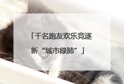 千名跑友欢乐竞逐新“城市绿肺”