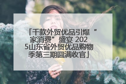 千款外贸优品引爆“家消费”盛宴 2025山东省外贸优品购物季第三期圆满收官