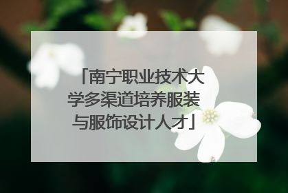 南宁职业技术大学多渠道培养服装与服饰设计人才