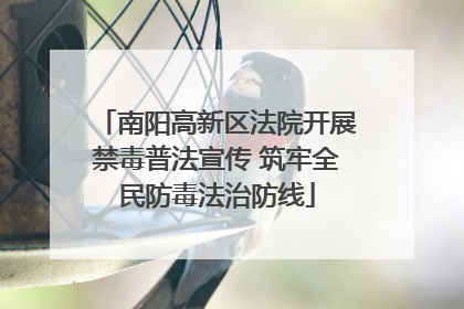 南阳高新区法院开展禁毒普法宣传 筑牢全民防毒法治防线