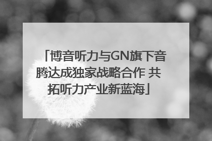 博音听力与GN旗下音腾达成独家战略合作 共拓听力产业新蓝海