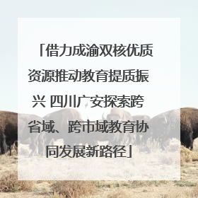 借力成渝双核优质资源推动教育提质振兴 四川广安探索跨省域、跨市域教育协同发展新路径