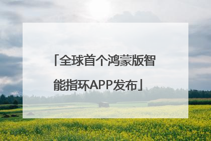 全球首个鸿蒙版智能指环APP发布