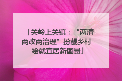 关岭上关镇：“两清两改两治理”扮靓乡村 绘就宜居新图景