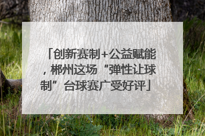 创新赛制+公益赋能，郴州这场“弹性让球制”台球赛广受好评