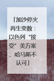 加沙停火再生变数：以色列“接受”美方案、哈马斯不认可
