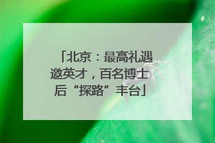 北京：最高礼遇邀英才，百名博士后“探路”丰台