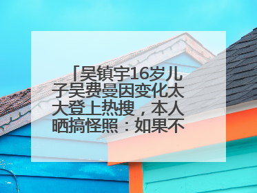 吴镇宇16岁儿子吴费曼因变化太大登上热搜，本人晒搞怪照：如果不喜欢现在的我可以离开