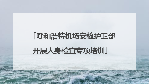 呼和浩特机场安检护卫部开展人身检查专项培训