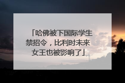 哈佛被下国际学生禁招令，比利时未来女王也被影响了